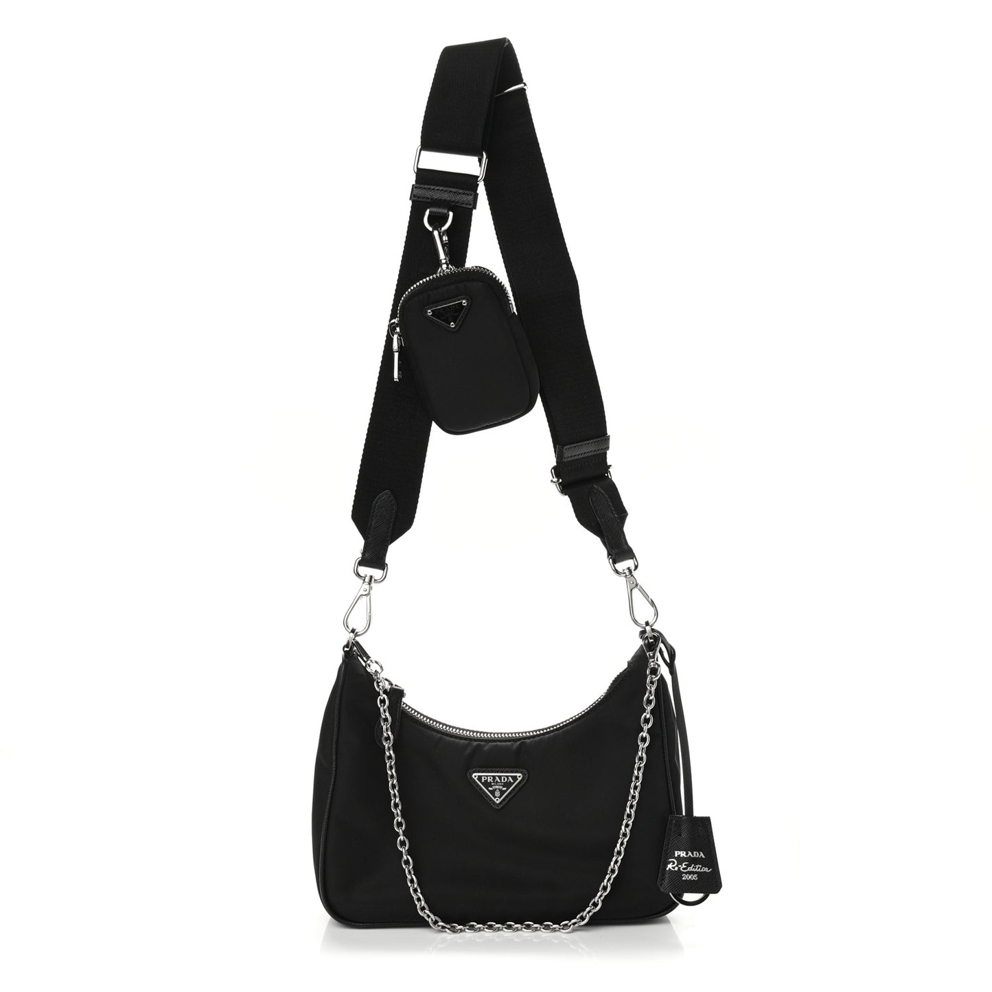 Nylon Re-Edition 2005 Shoulder Bag Black
