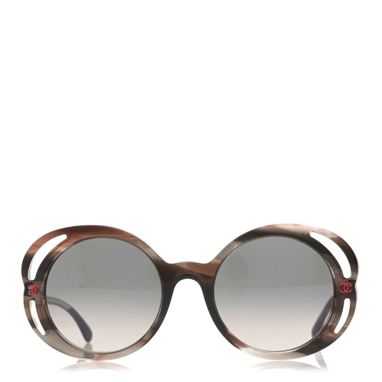 Acetate Round Sunglasses 71572A Black Tortoise