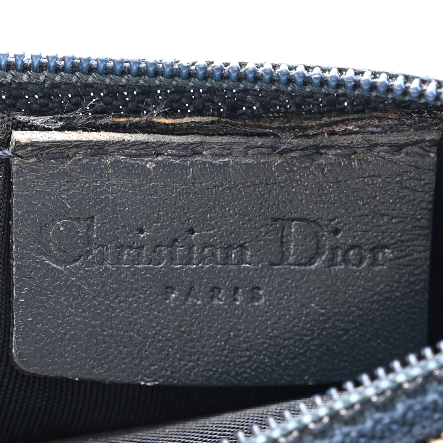Christian Dior Monogram Saddle Coin Purse Navy 8 of 27