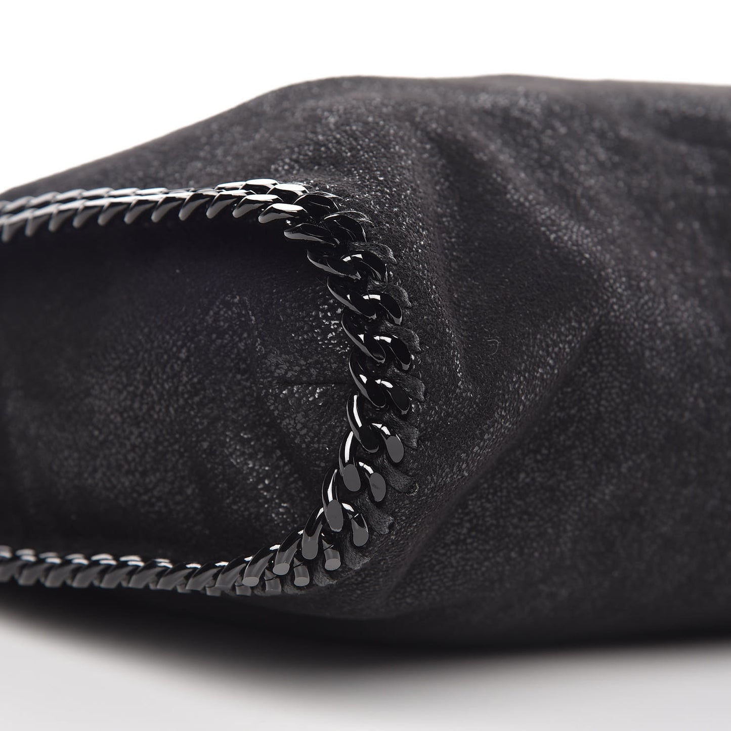 Shaggy Deer Falabella Fold Over Tote Black