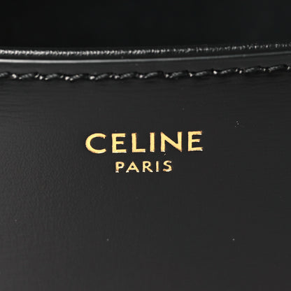 Celine Shiny Calfskin Triomphe Shoulder Bag Black 6 of 9
