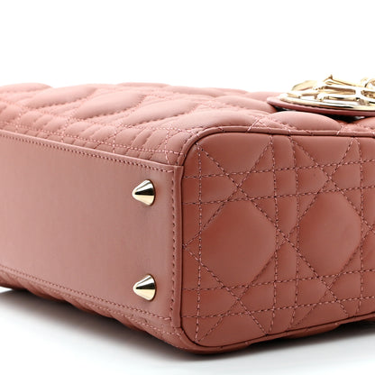 Christian Dior Lambskin Cannage Small My ABCDior Lady Dior Rust 10 of 10