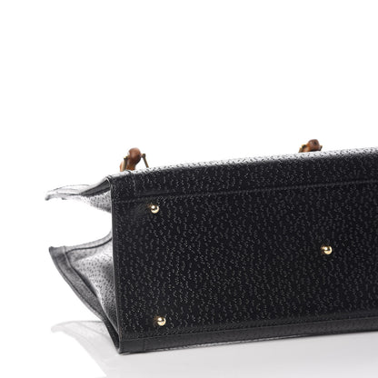 Gucci Calfskin Bamboo Top Handle Tote Black 10 of 11