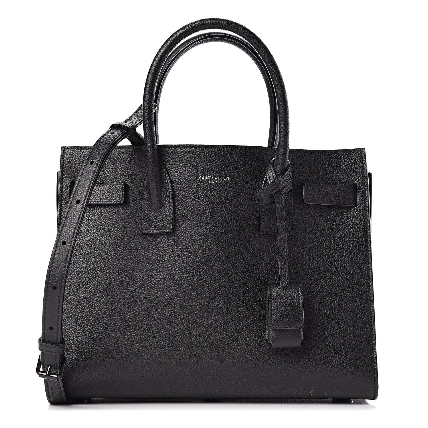 Saint Laurent Grained Calfskin Baby Sac De Jour Black 1 of 12
