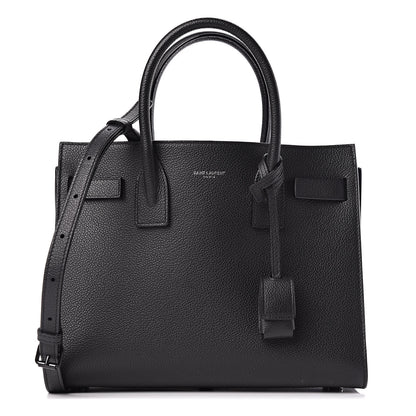Saint Laurent Grained Calfskin Baby Sac De Jour Black 1 of 12