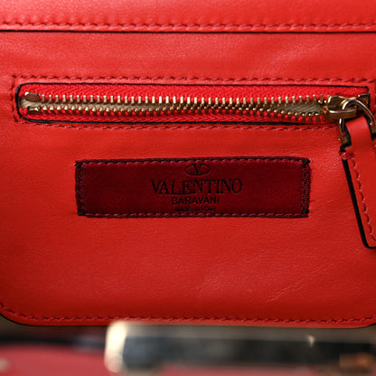 Valentino Garavani Vitello Mini Rockstud Tote Red 5 of 16