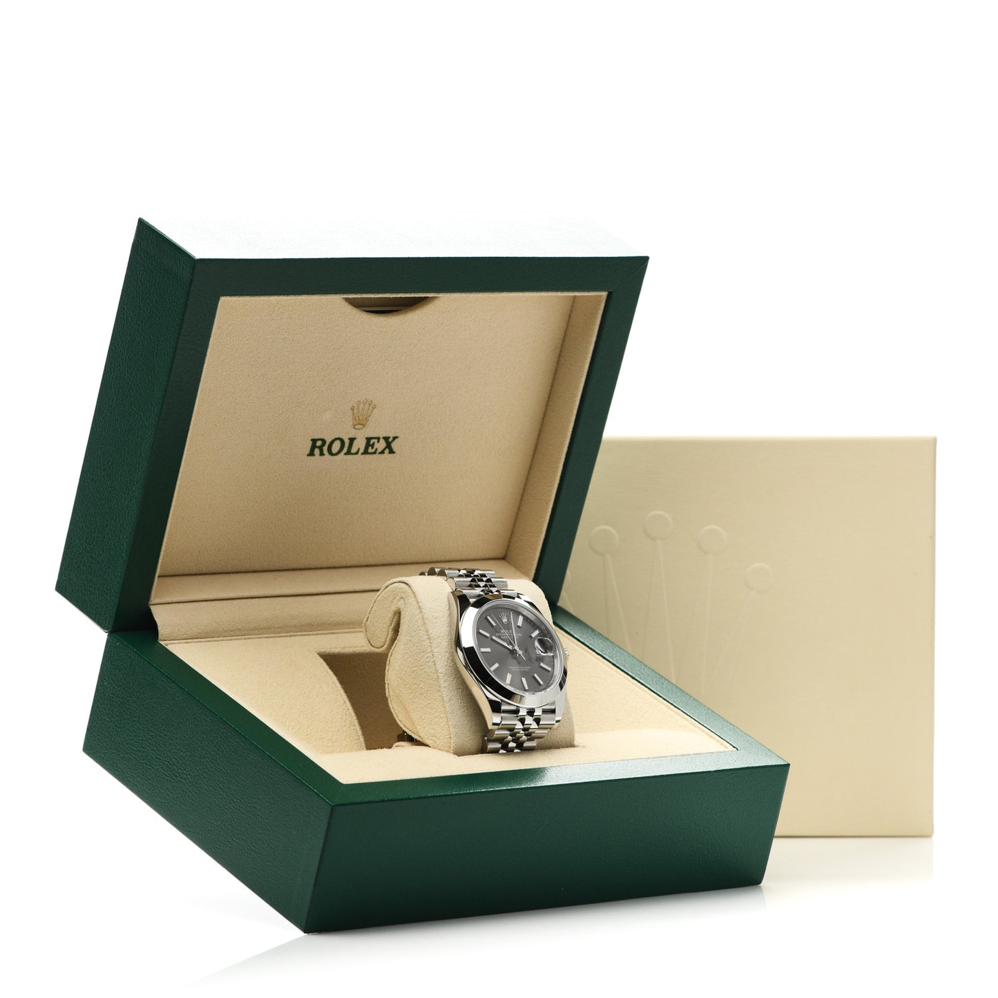 Stainless Steel 41mm Oyster Perpetual Datejust Watch Slate 126300