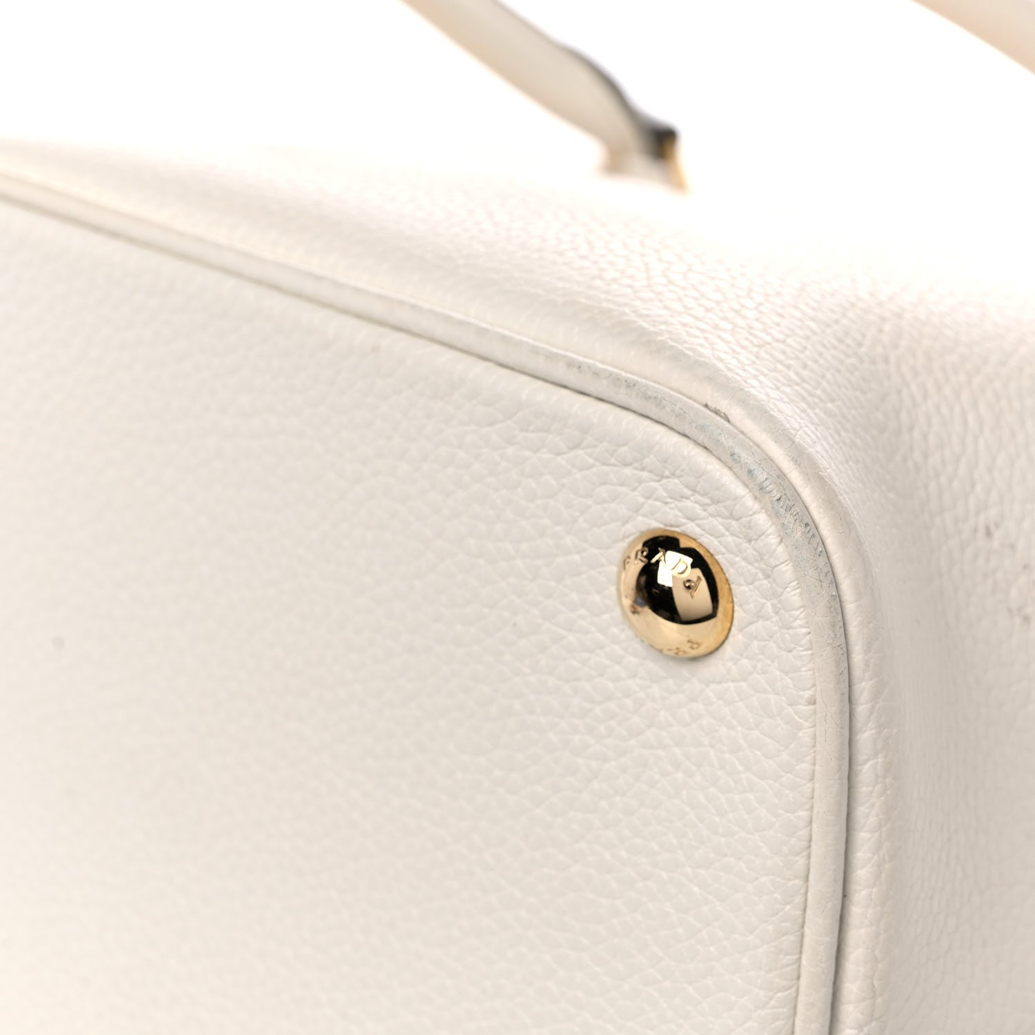 Prada Vitello Daino Shoulder Bag White 11 of 20