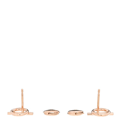 Hermes 18K Rose Gold PM Echappee Earrings 3 of 5