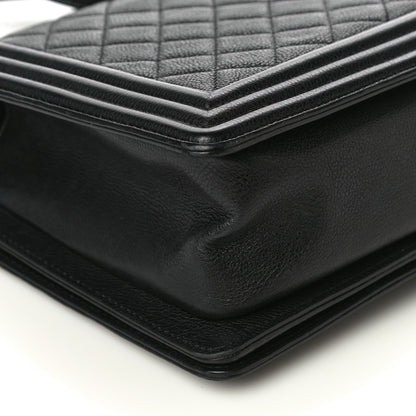 Chanel Grained Calfskin Quilted New Medium Boy Flap Black 11 of 18