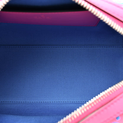 Gucci Calfskin GG Tennis Bi-Color Embossed Mini Duffle Bag Modern Fucsia Modern Blue 5 of 10