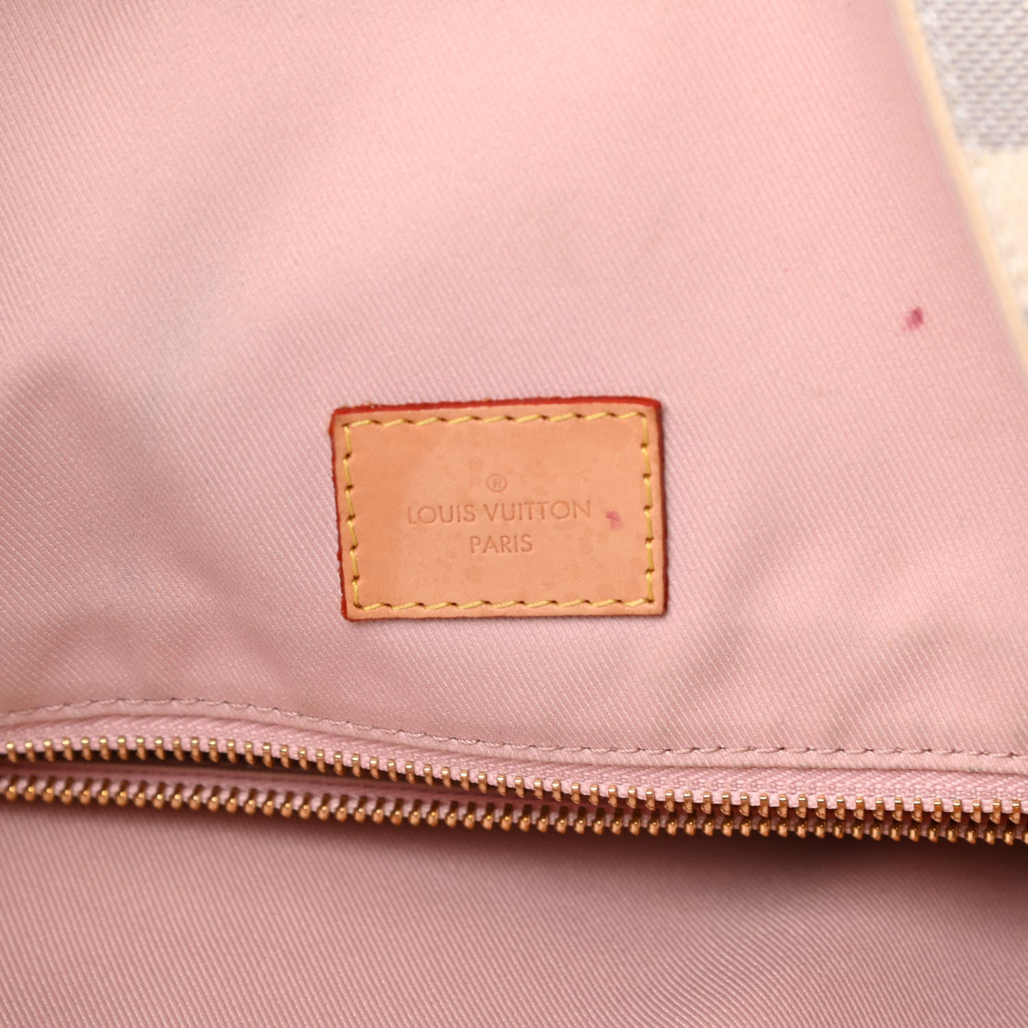 Louis Vuitton Damier Azur Graceful MM Rose Ballerine 6 of 16