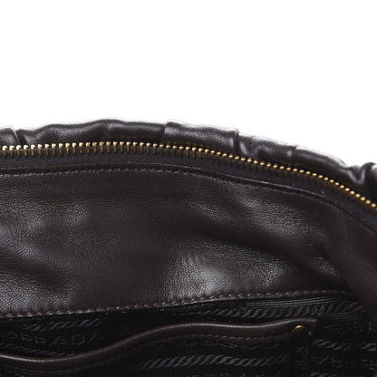 Prada Nappa Gaufre Shopping Satchel Brown 14 of 14
