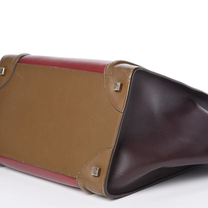 Celine Smooth Calfskin Mini Tri-Color Luggage Rust 6 of 12
