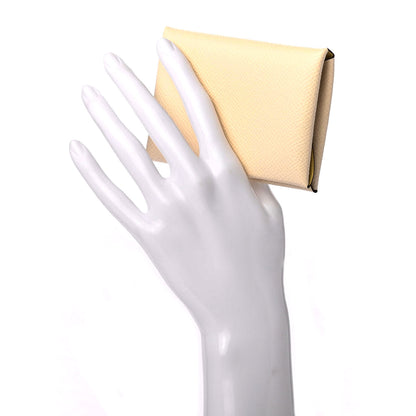Hermes Epsom Verso Calvi Duo Card Case Nata Jaune Poussin 2 of 9