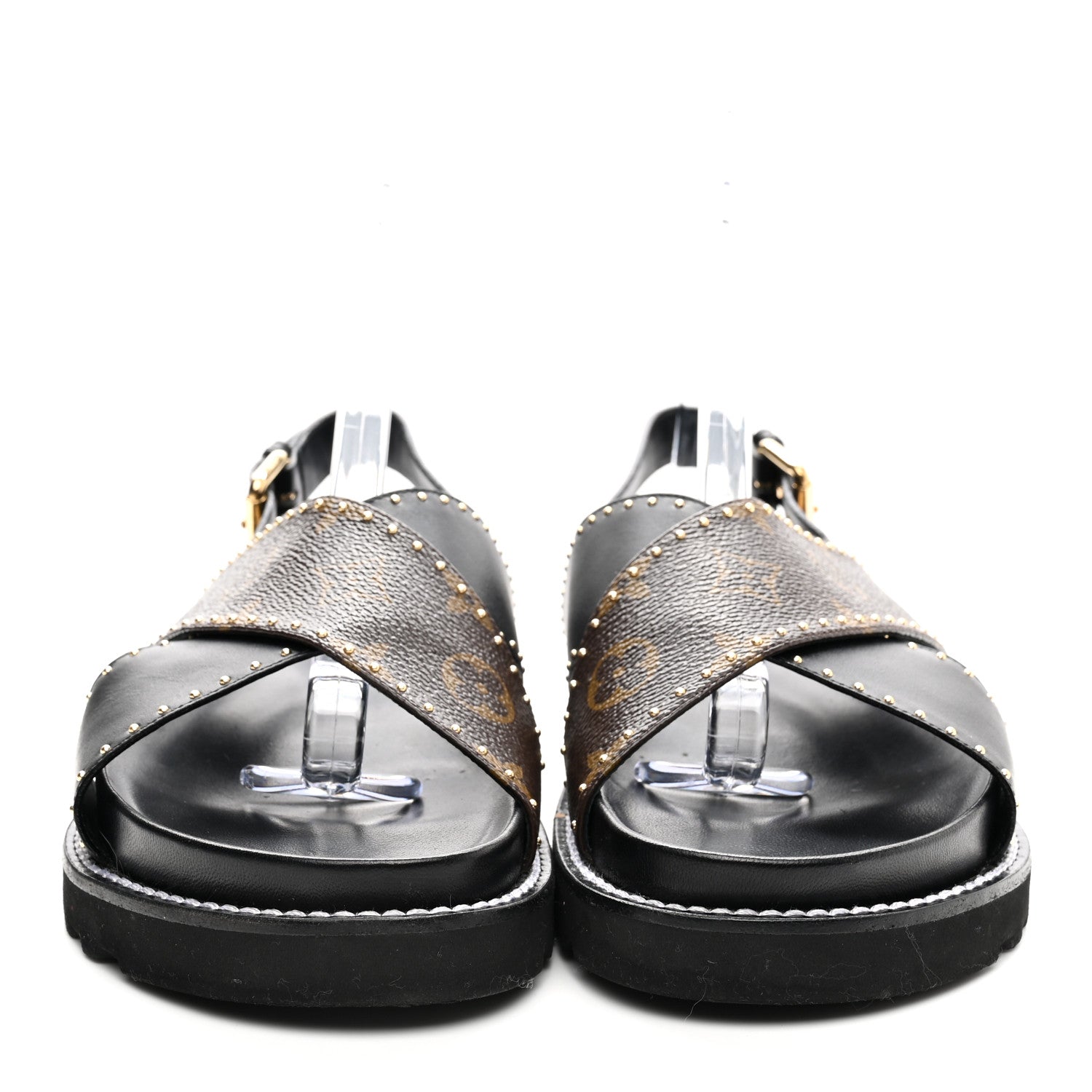 Louis Vuitton Monogram Paseo Flat Comfort Sandals 39 Black 2 of 11