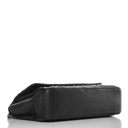 Chanel Iridescent Caviar Quilted Medium Lady Pearly Flap Black 4 of 16