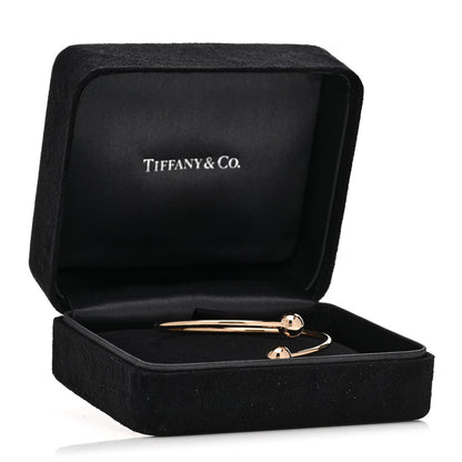 Tiffany 18K Rose Gold 8mm HardWear Ball Bypass Bracelet 4 of 4