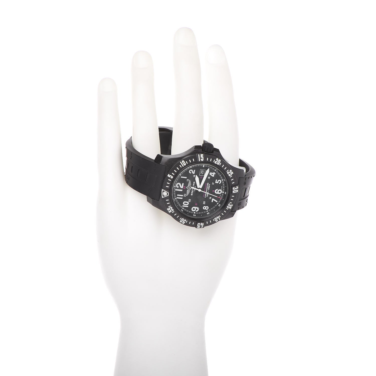 Breitling Breitlight Rubber 45mm Colt Skyracer Quartz Watch Black X74320 2 of 8