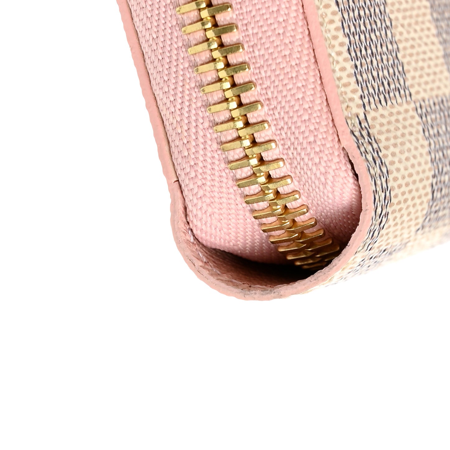 Damier Azur Zippy Wallet Rose Ballerine