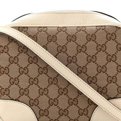 Gucci Monogram Dollar Calfskin Mini Bree Messenger Bag Beige Ebony Avoire 8 of 14