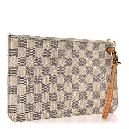 Louis Vuitton Damier Azur Neverfull MM GM Pochette 3 of 13