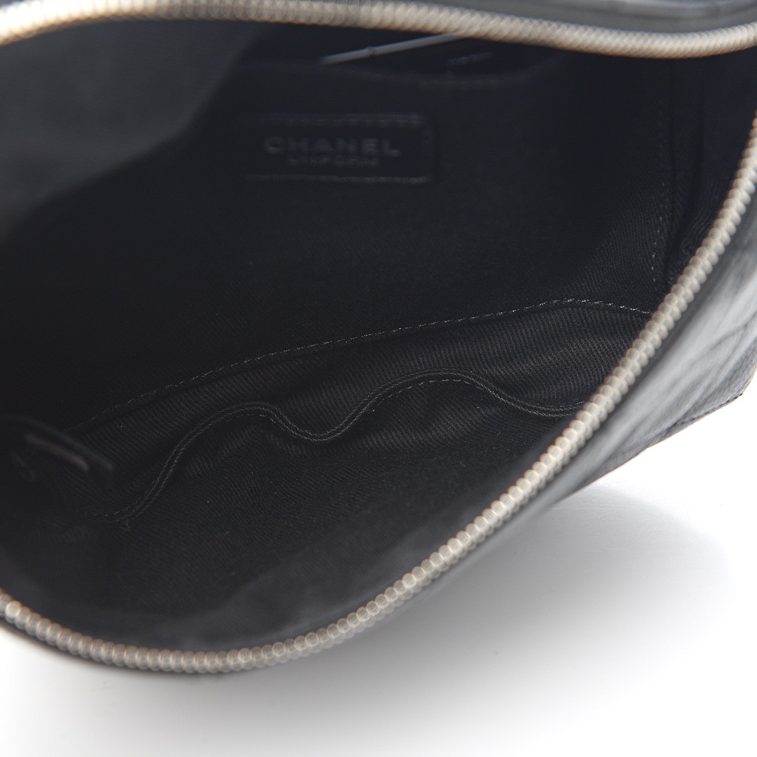 Chanel Grained Calfskin Quilted Waist Belt Bag Black 4 of 9