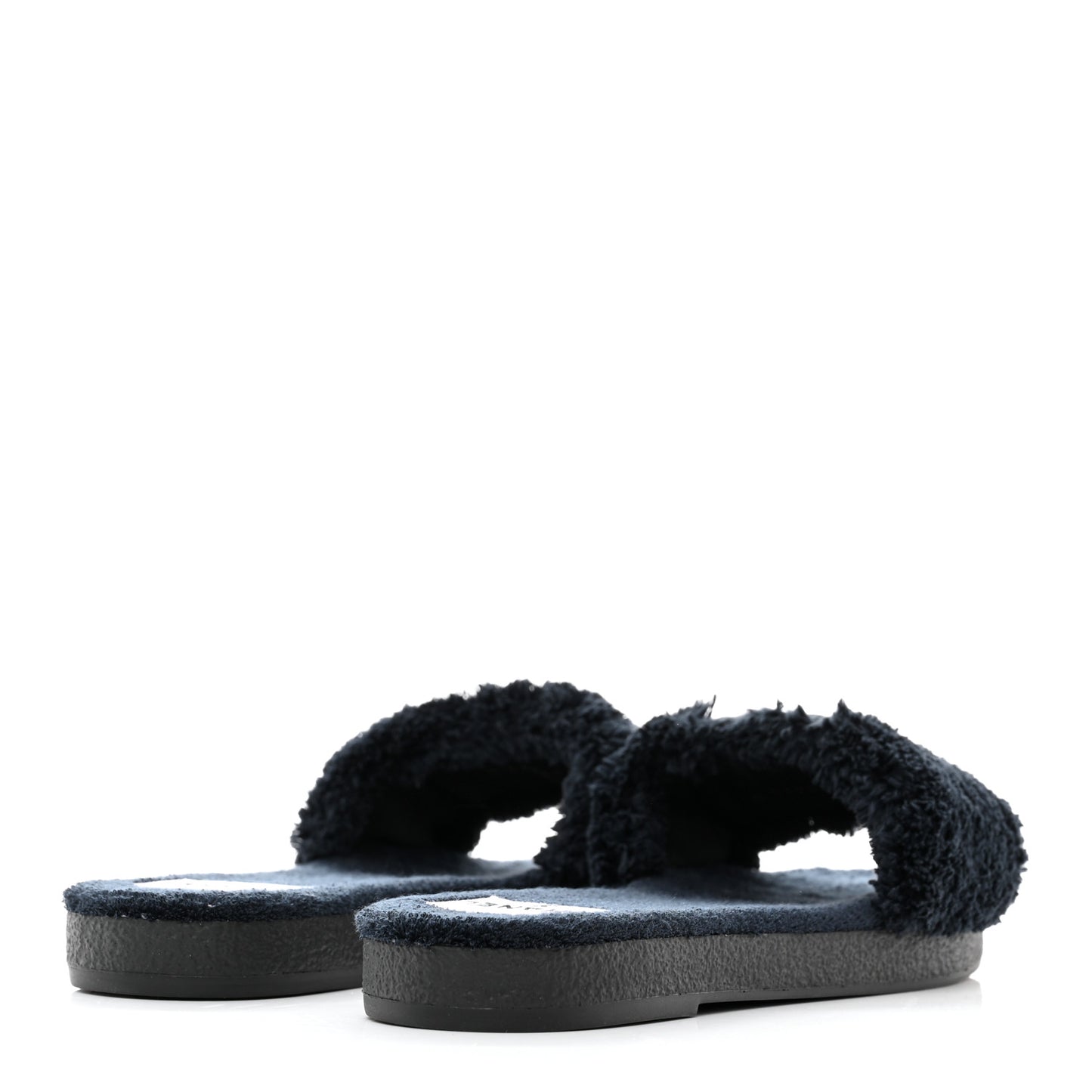Terry CC Flat Mules Sandals 40 Navy