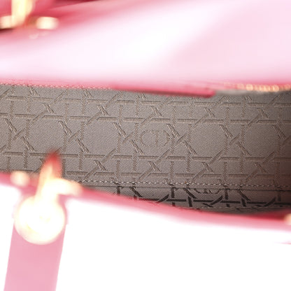 Christian Dior Lambskin Cannage Small My ABCDior Lady Dior Coral 5 of 10