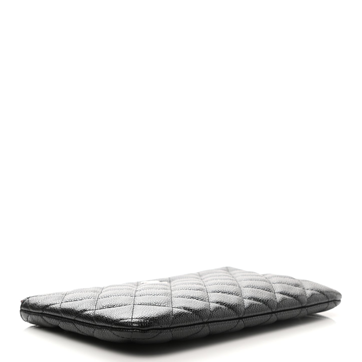 Caviar Quilted Cosmetic Case Black