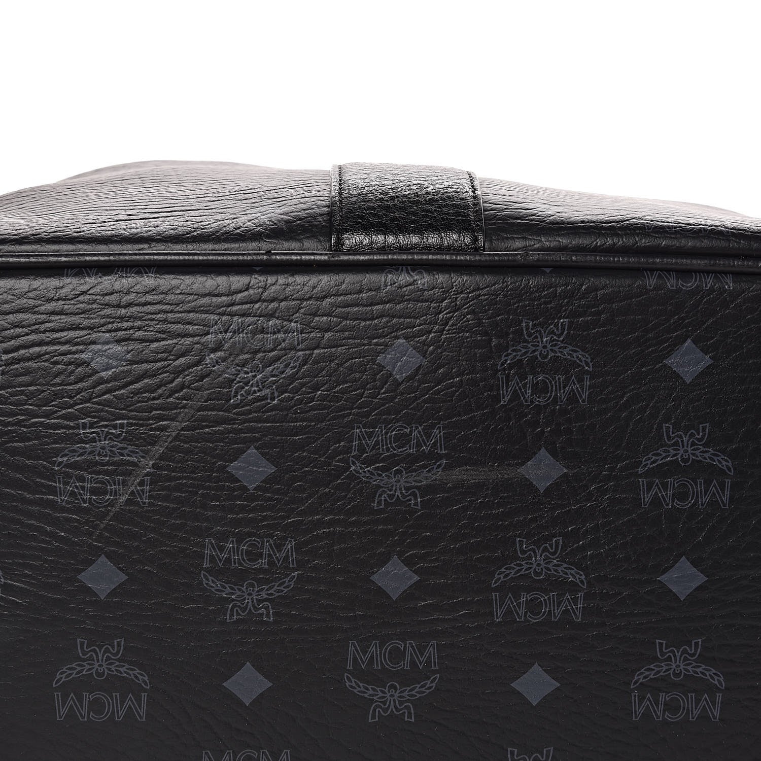 MCM Visetos Medium Liz Reversible Shopper Tote Black 11 of 16