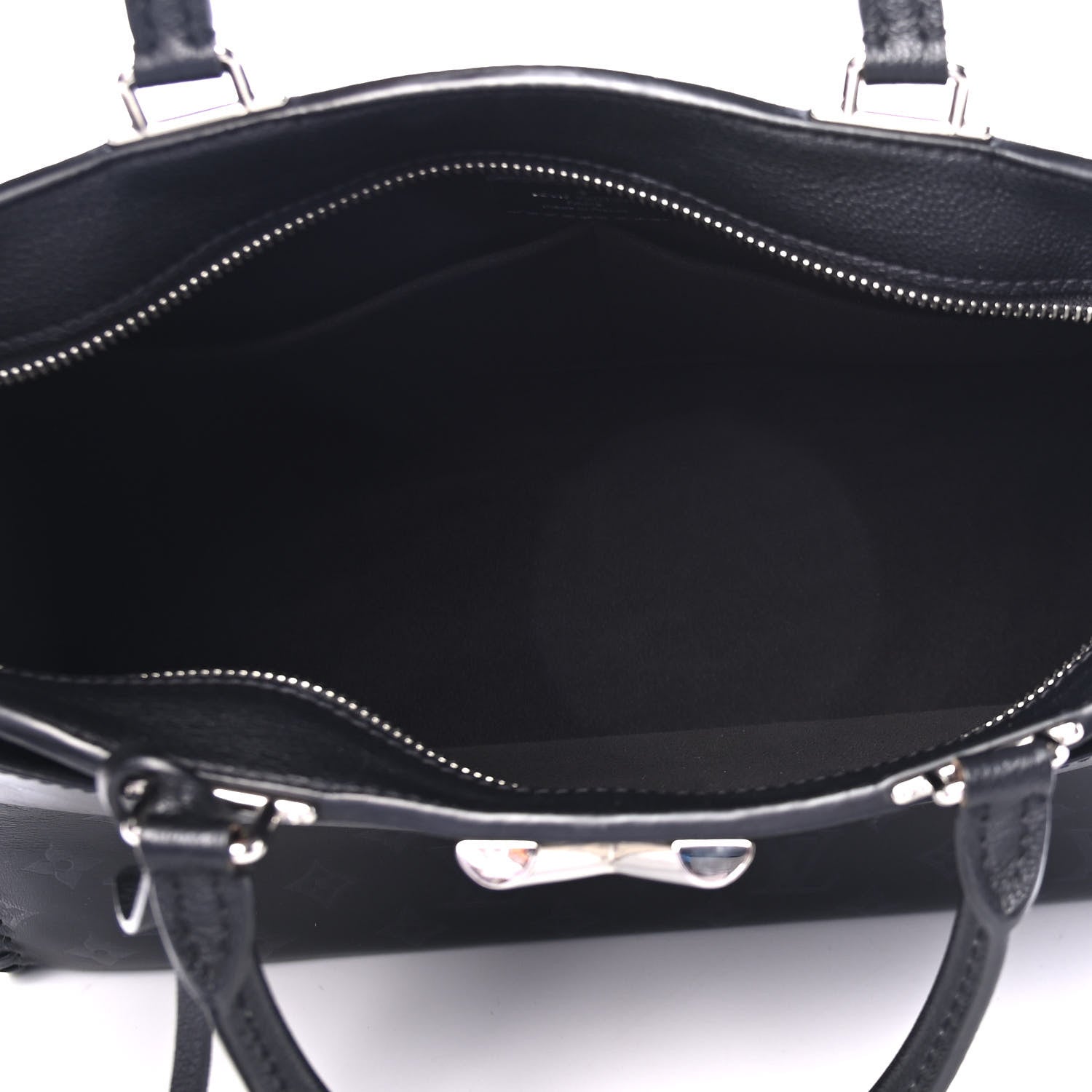 Louis Vuitton Monogram Cuir Plume Very Zipped Tote Black 4 of 4