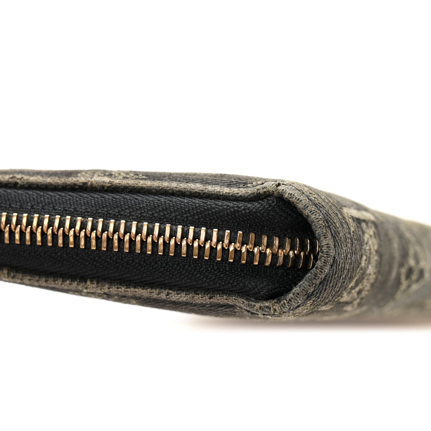 Denim Zippy Wallet Black