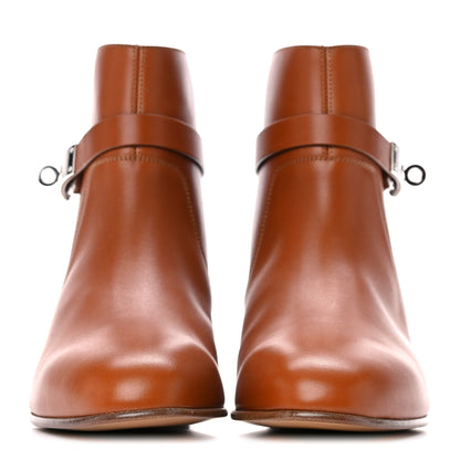 Hermes Calfskin Neo Low Boots 38.5 Natural 2 of 17