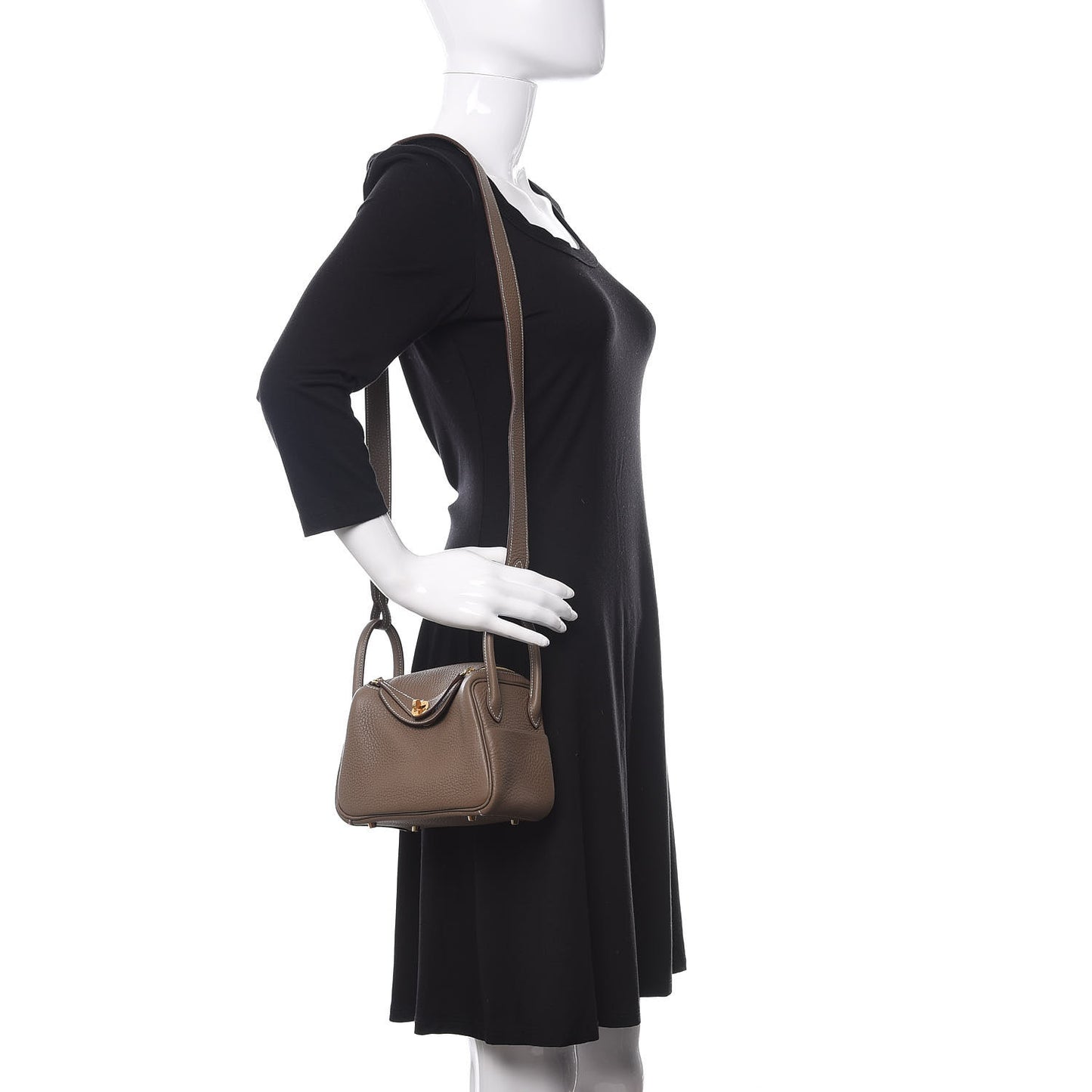 Taurillon Clemence Mini Lindy 20 Etoupe