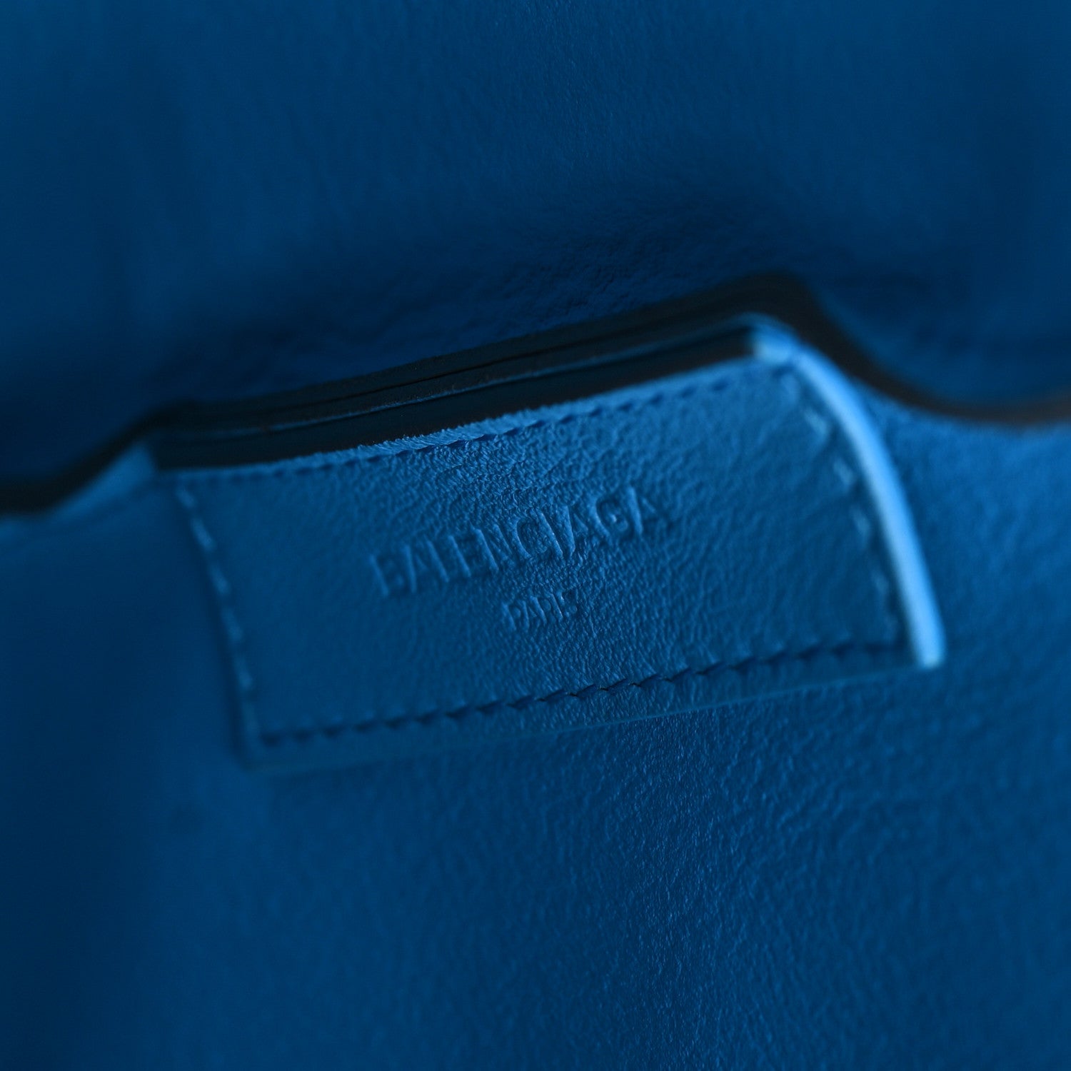 Balenciaga Veau Baltimore Double Sided Medium Everyday Tote Gris Fossile Bleu Turquoise 7 of 10