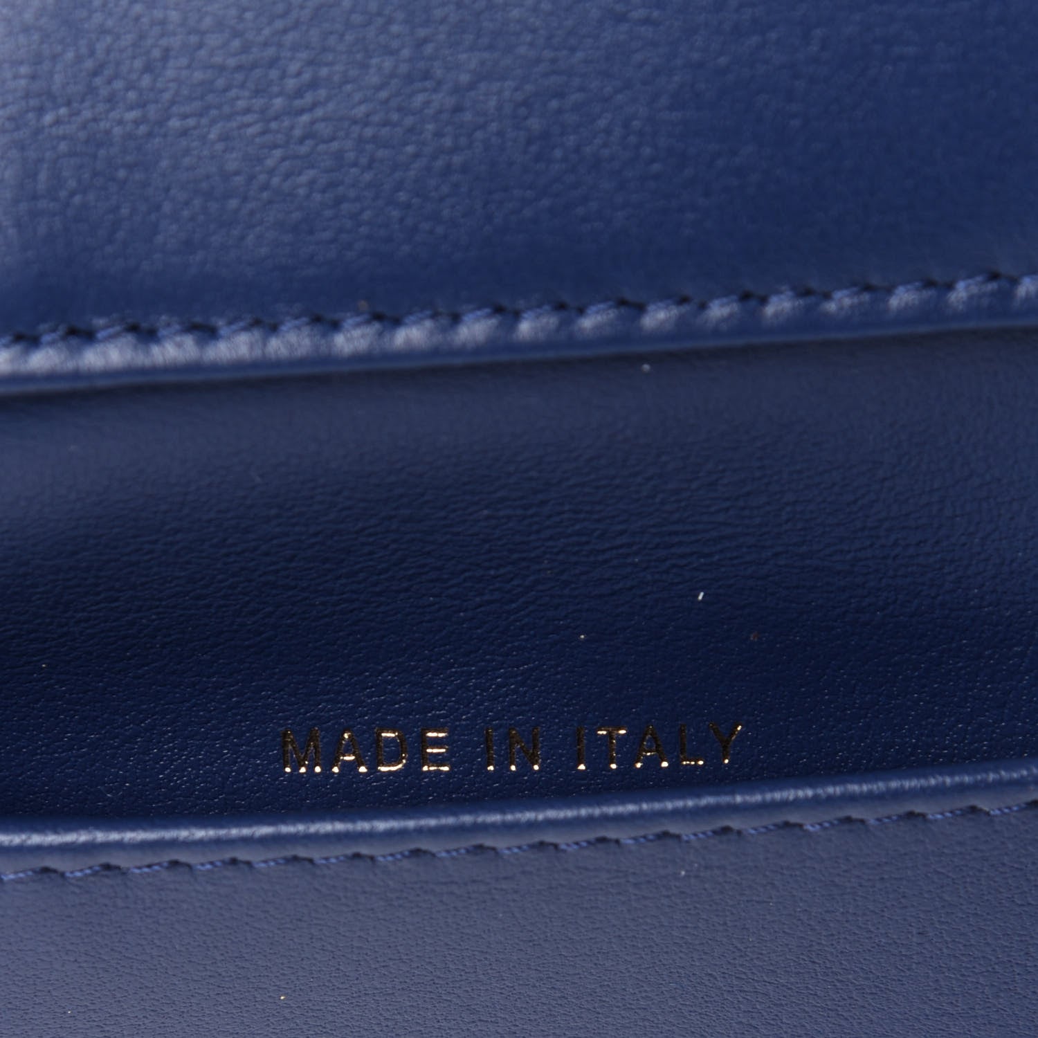 Chanel Caviar Quilted Compact Boy Wallet Blue 7 of 12