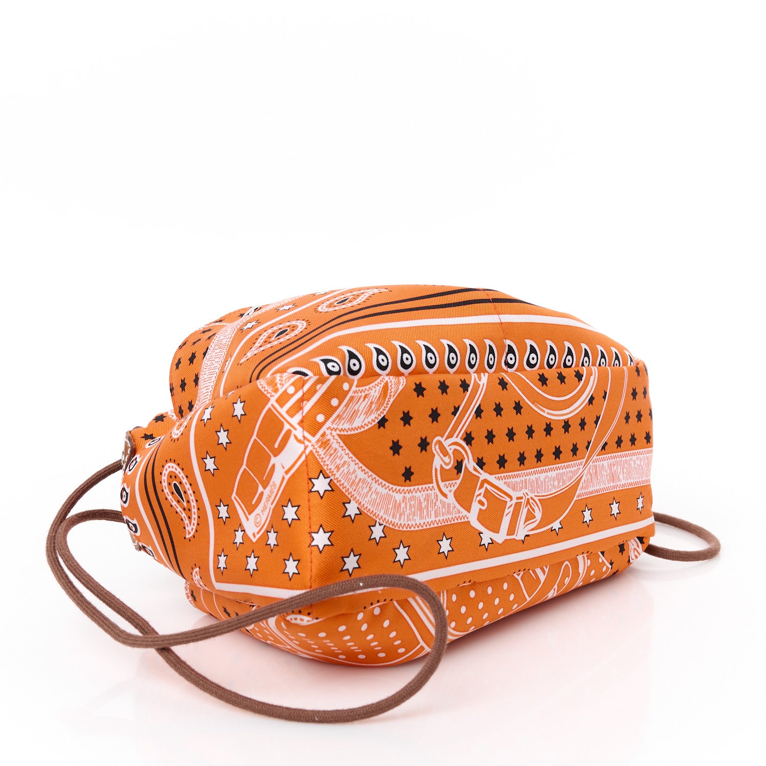 Hermes Barenia Silk Eperons d'Or Fourbi 25 MM Pouch Orange Fauve 4 of 9