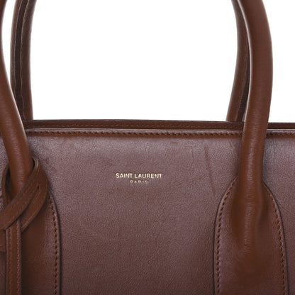 Saint Laurent Calfskin Large Sac De Jour Carryall Cognac 10 of 28