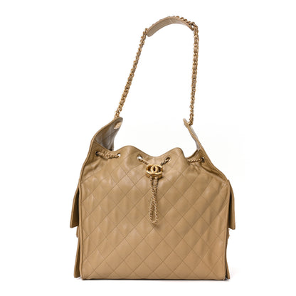 Chanel Caviar Quilted Medium Chanel 25 Handbag Dark Beige 1 of 11
