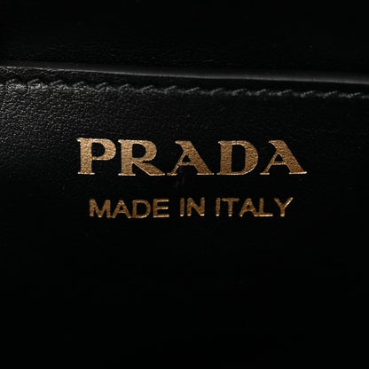 Prada Soft Calfskin Impunture Diagramme Chain Crossbody Black 6 of 9