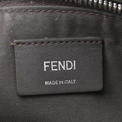 Fendi Vitello Dolce Bi-Color FF 1974 Embossed Medium By The Way Boston Bag Maya Black 6 of 13