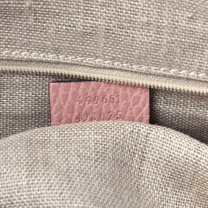 Gucci Dollar Calfskin GG Charm Dome Satchel Soft Pink 8 of 10
