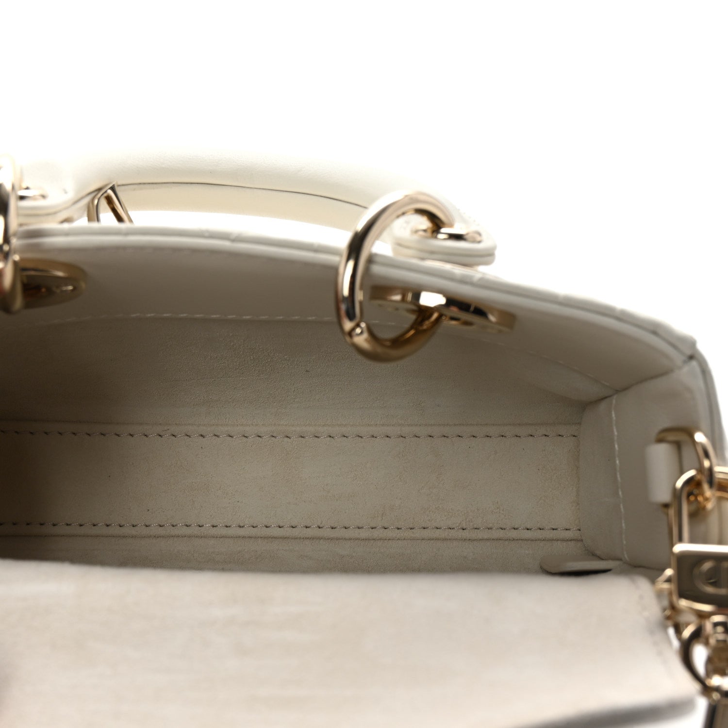Christian Dior Lambskin Cannage Micro Lady D-Joy Latte 5 of 11