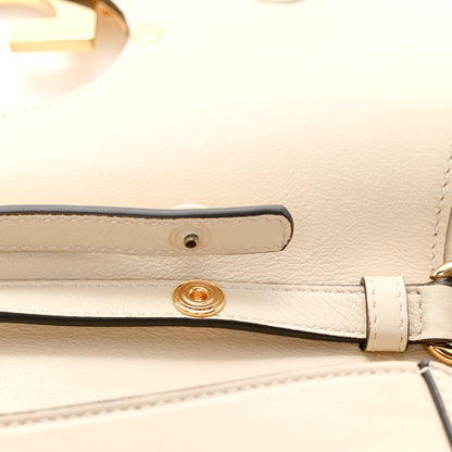 Gucci Roxy Calfskin Blondie Chain Shoulder Flap Bag Mystic White 13 of 13