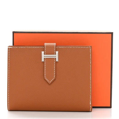 Hermes Epsom Bearn Compact Wallet Gold 8 of 8