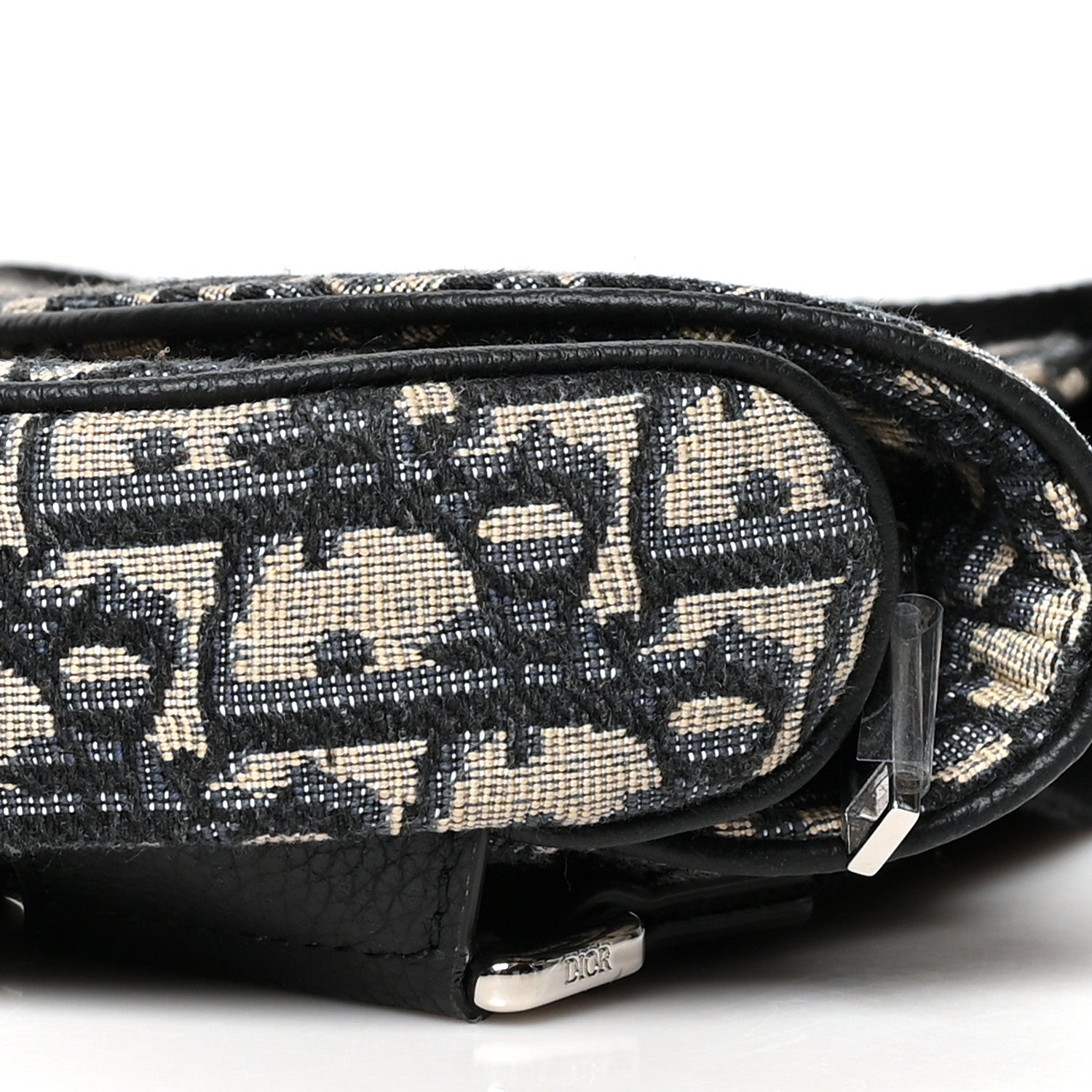 Christian Dior Oblique Mens Saddle Bag Blue 9 of 9