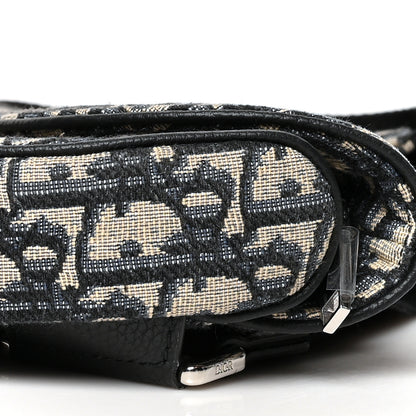 Christian Dior Oblique Mens Saddle Bag Blue 9 of 9