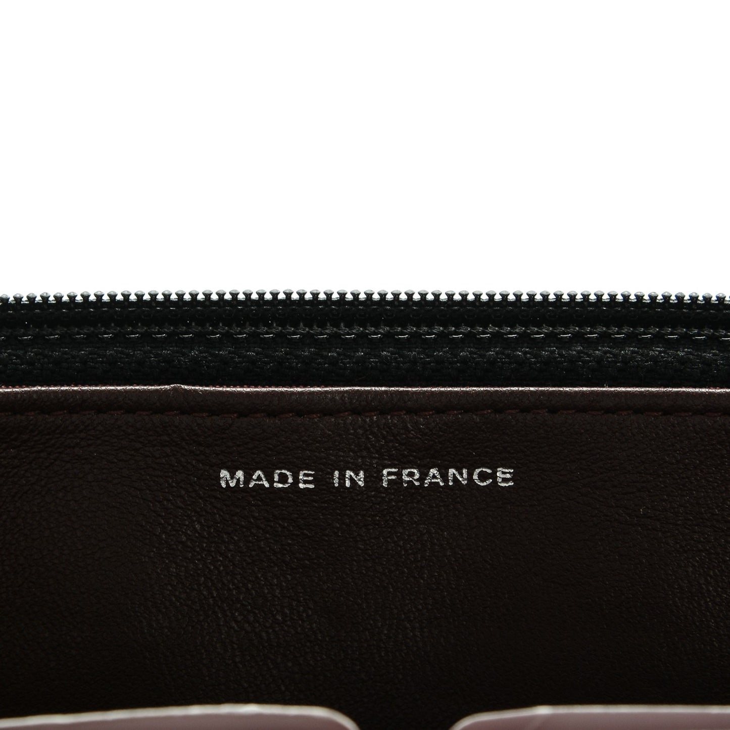 Lambskin Quilted Wallet On Chain WOC Black