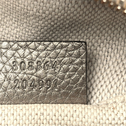 Gucci Metallic Pebbled Calfskin Small Soho Disco Bag Golden Beige 7 of 9